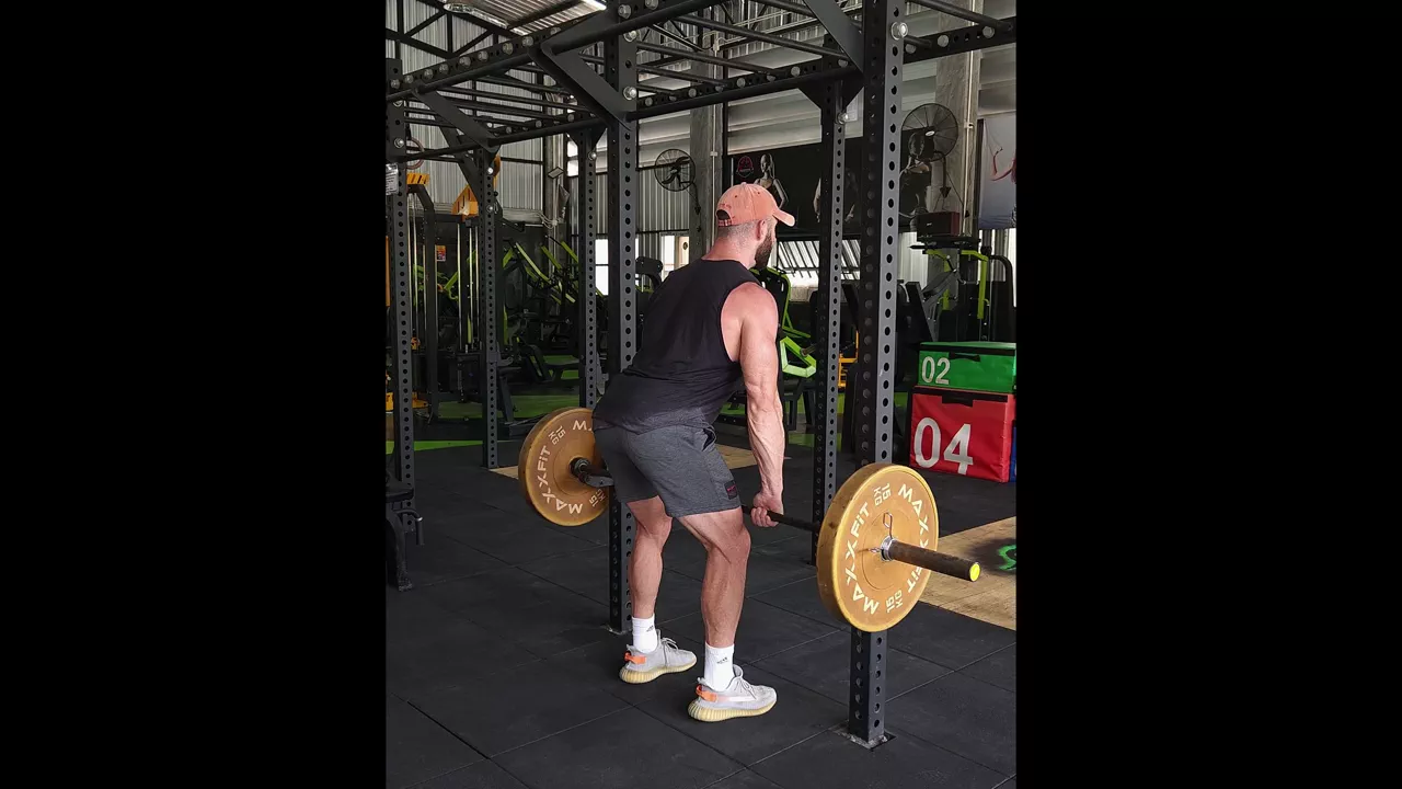 Barbell Rack Pull exercise