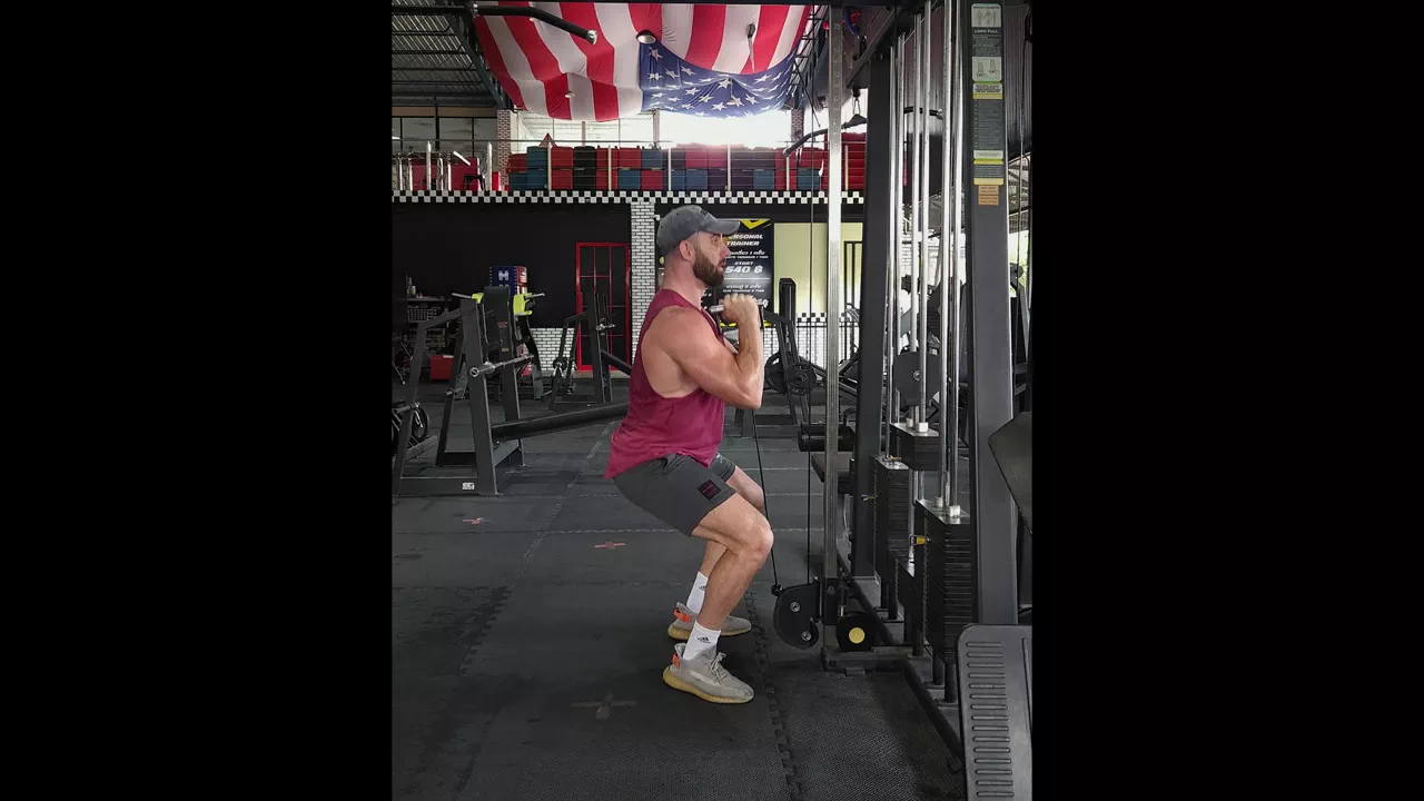Cable Goblet Squat exercise
