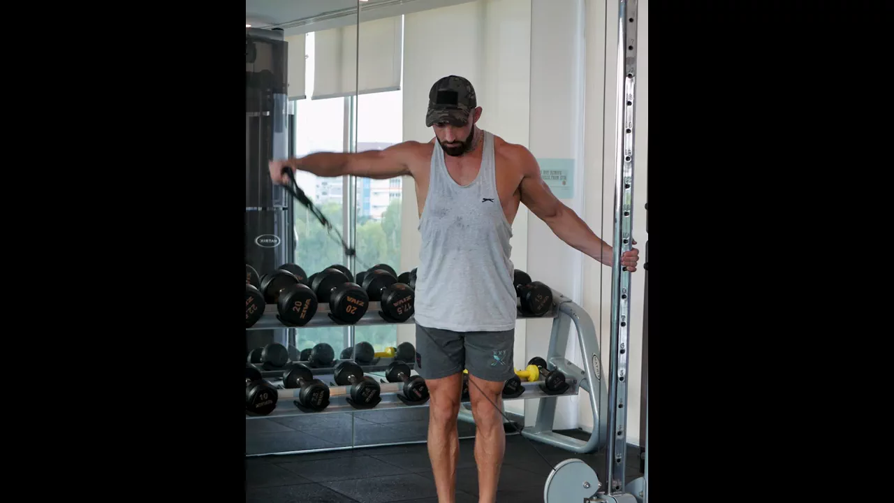 Cable Single Arm Lateral Raise exercise