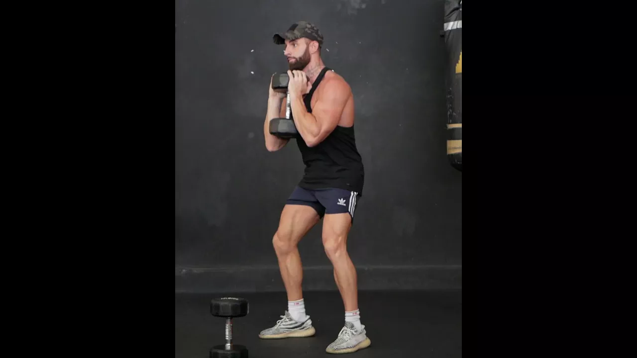 Dumbbell Goblet Squat exercise