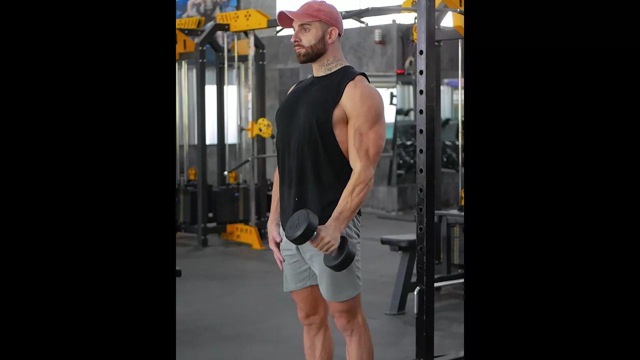Dumbbell Rotating Curl Single Arm exercise
