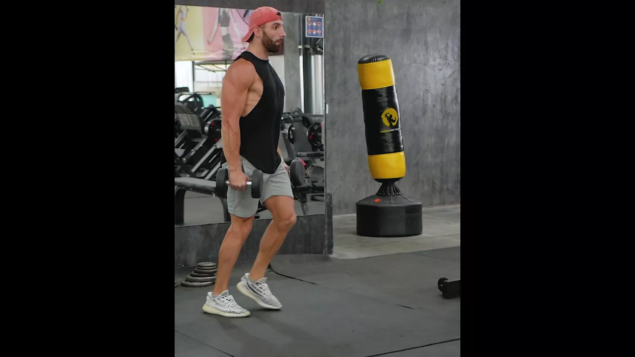Dumbbell Lunges exercise