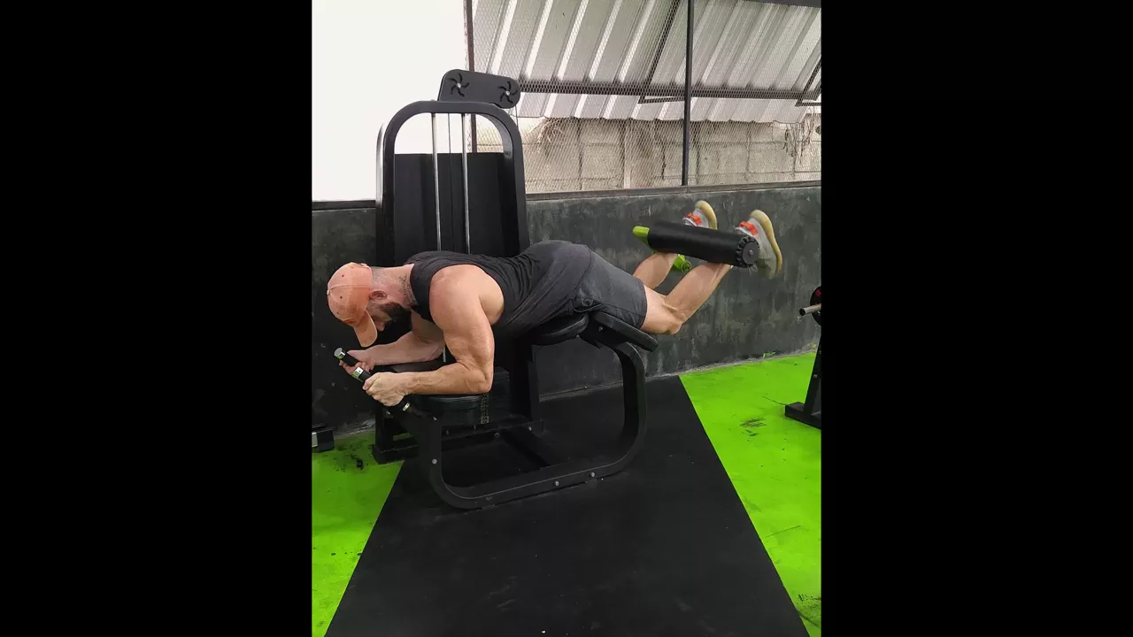 Lying Leg Curl exercise