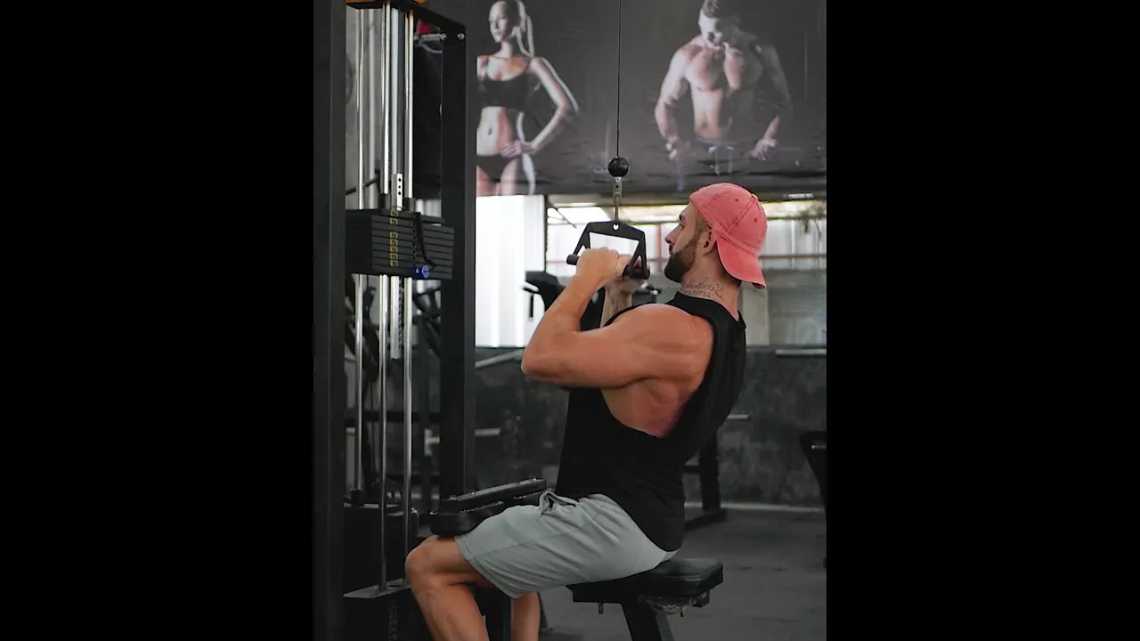 Cable V Bar Lat Pulldown exercise